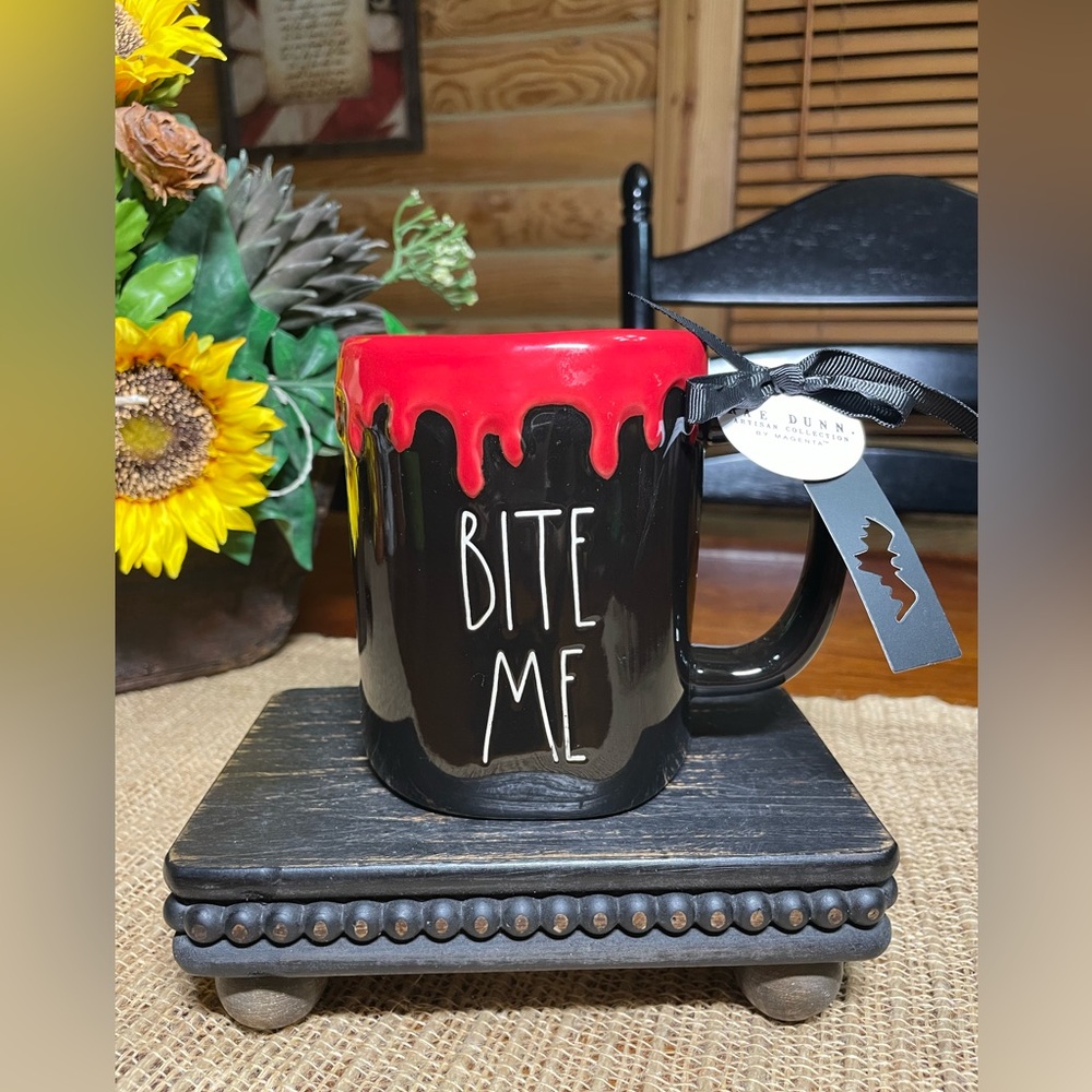 BITE ME Drip Rae Dunn HALLOWEEN Mug